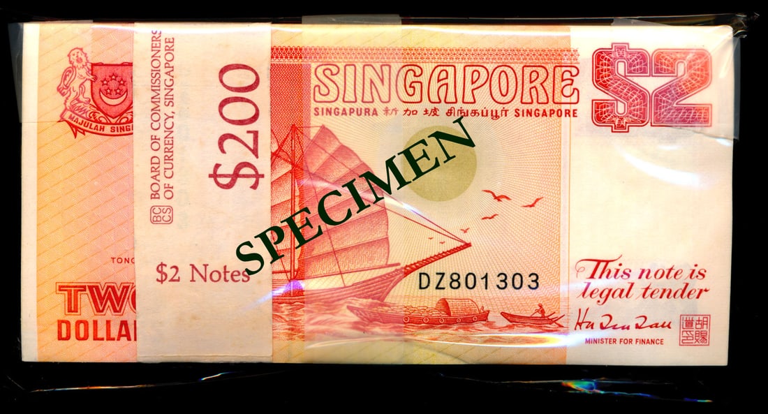 Singapore 98x$2 1990 ship orange (1 of 1)