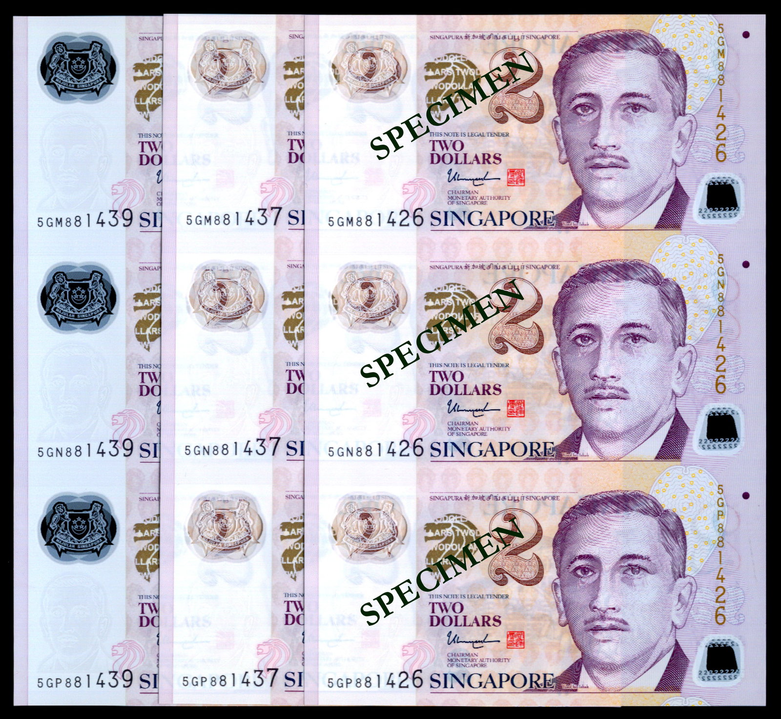 3 Singapore $2 TS 3-in-1 (1 of 1)