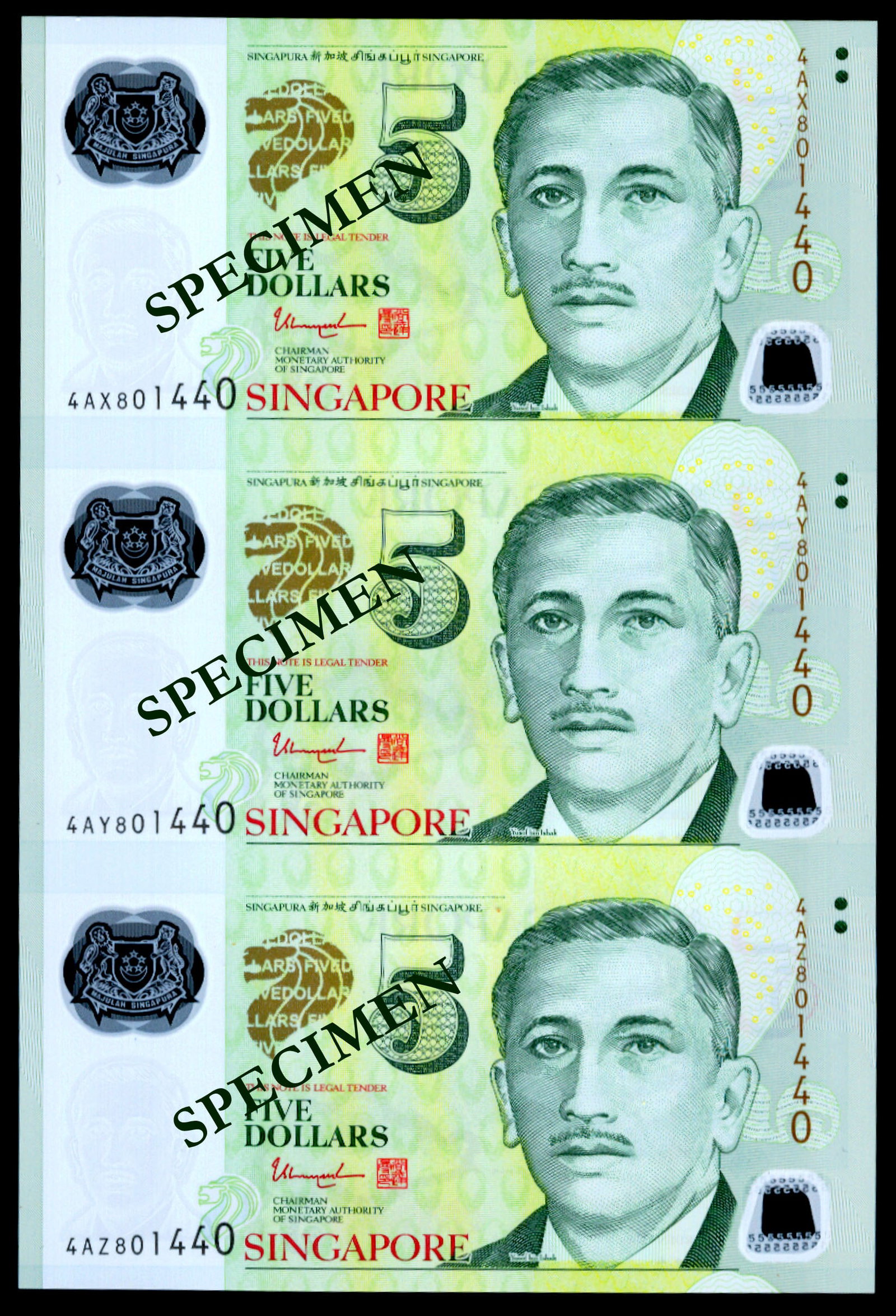 Singapore $5 TS 3-in-1 (1 of 1)