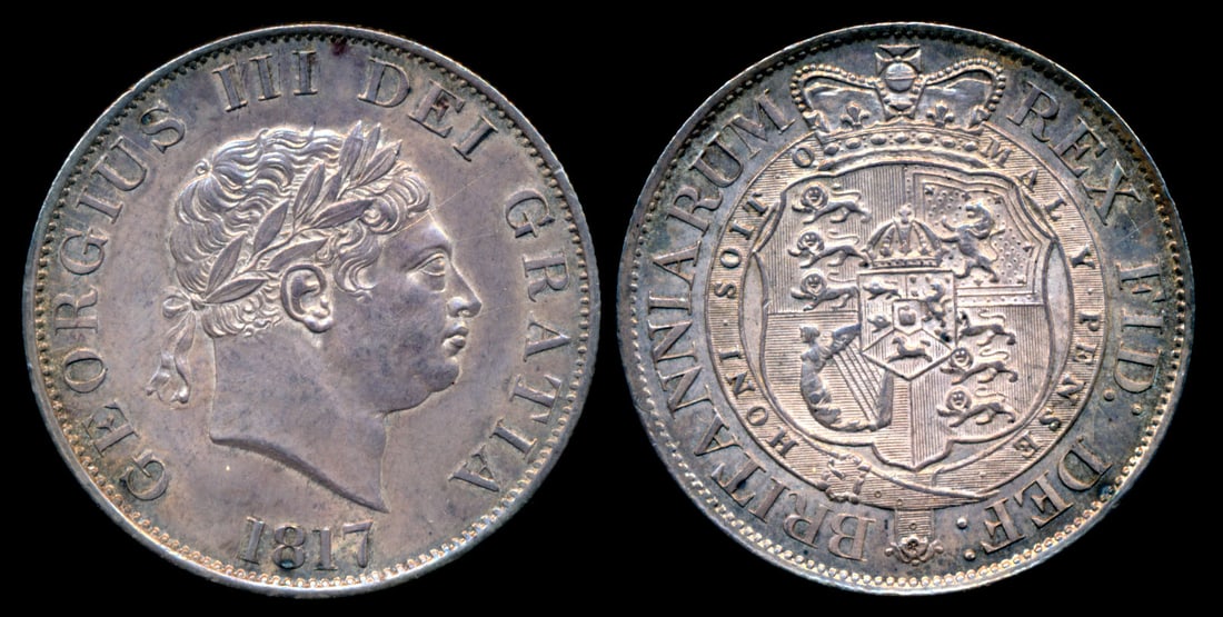 Great Britain KGIII 1/2 Crown 1817 (1 of 1)