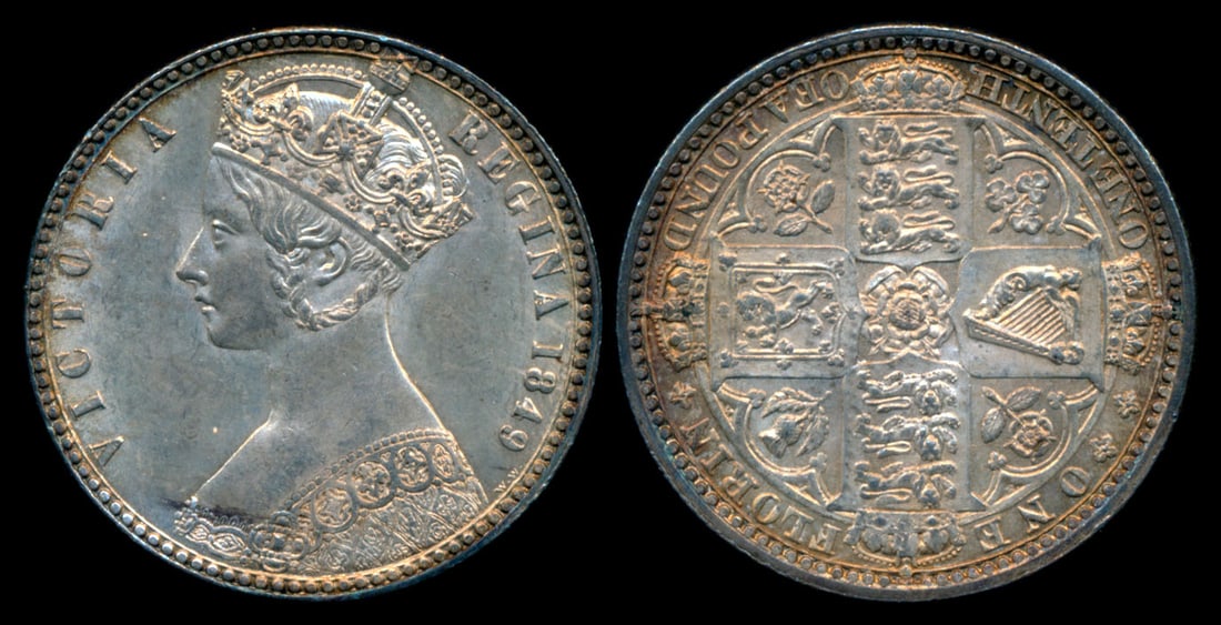 Great Britain QV Florin 1849 (1 of 1)
