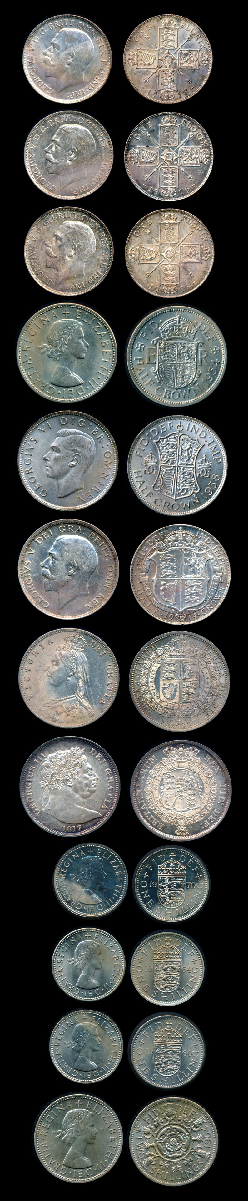 Great Britain 1 Shilling-1/2 Crown 1817-1970 (1 of 1)