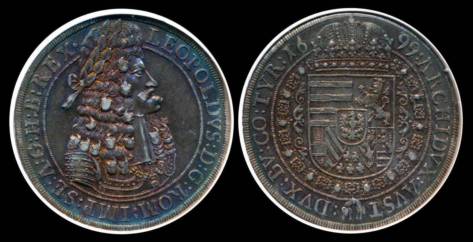 Austria Leopold I Taler 1699 NGC (1 of 1)