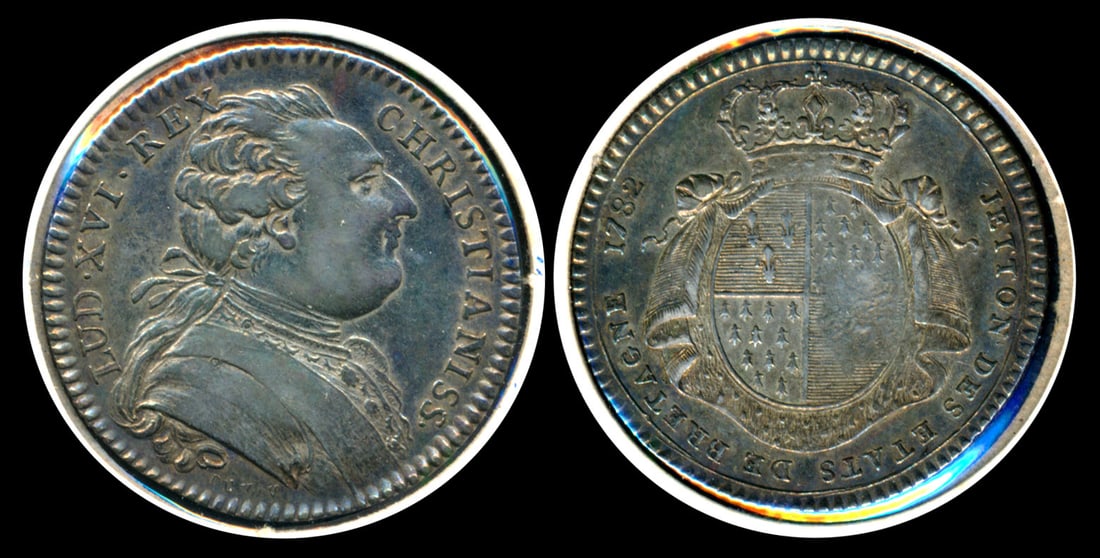 France Silver jeton 1782 30mm (1 of 1)