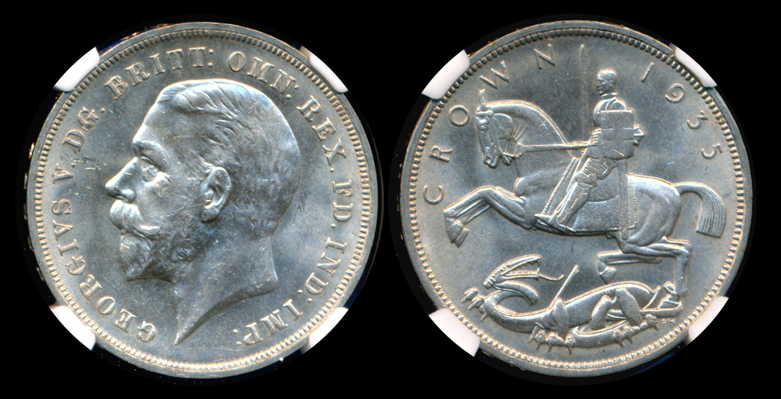 Great Britain KGV Crown 1935 NGC (1 of 1)