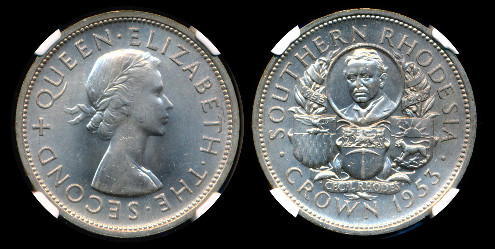 Southern Rhodesia QEII Crown 1953 NGC (1 of 1)