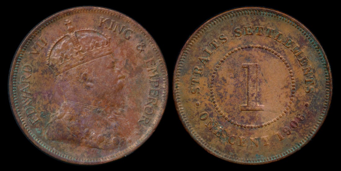 Straits Settlements KEVII 1c 1906 (1 of 1)
