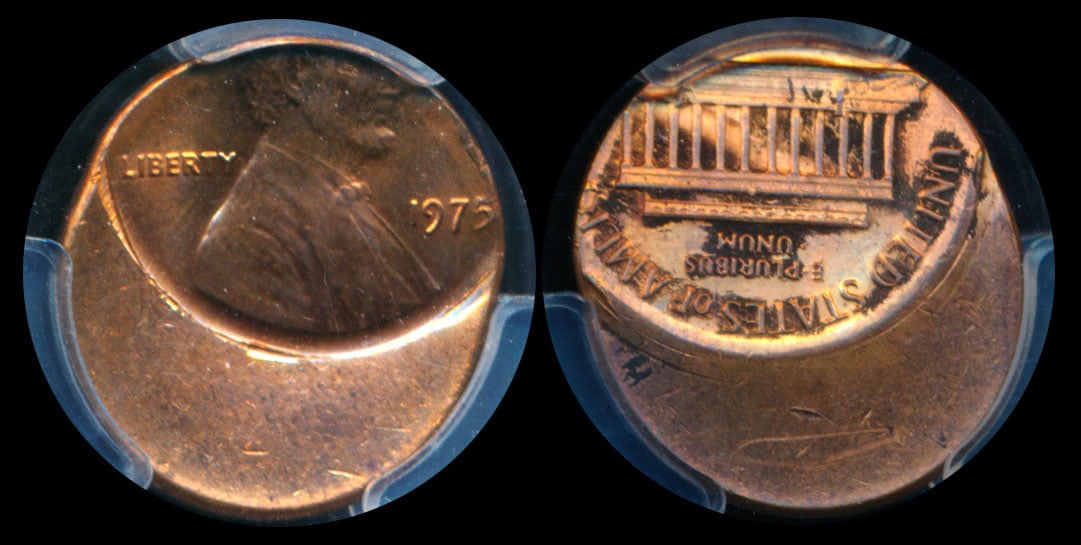 United States 1c 1975 mint error PCGS (1 of 1)