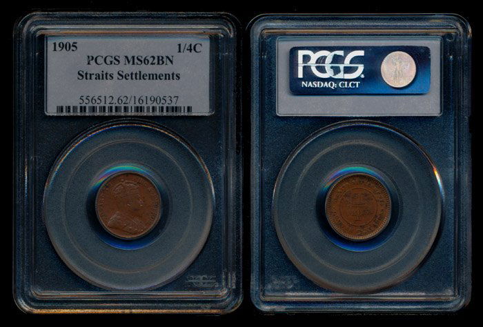 Straits Settlements KEVII 1/4c 1905 PCGS (1 of 1)