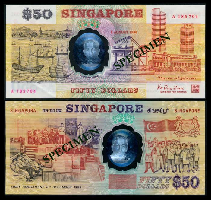 Singapore $50 1990 HTT EF-AU (1 of 1)