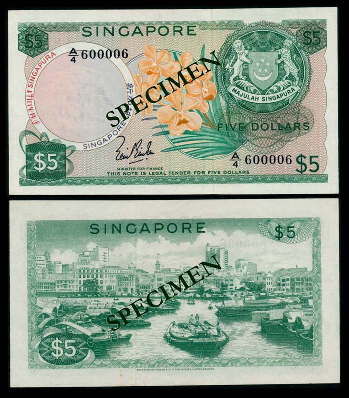 Singapore $5 1967 LKS EF (1 of 1)