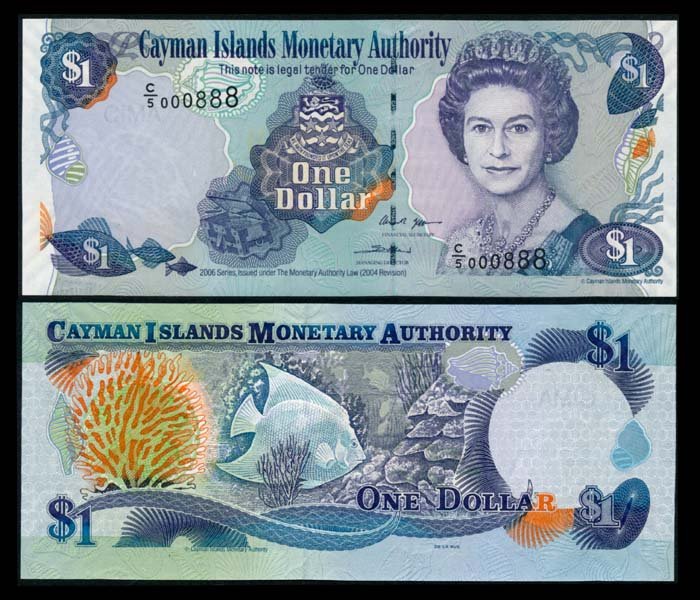 Cayman Islands $1 2006 QEII C/5 000888 (1 of 1)