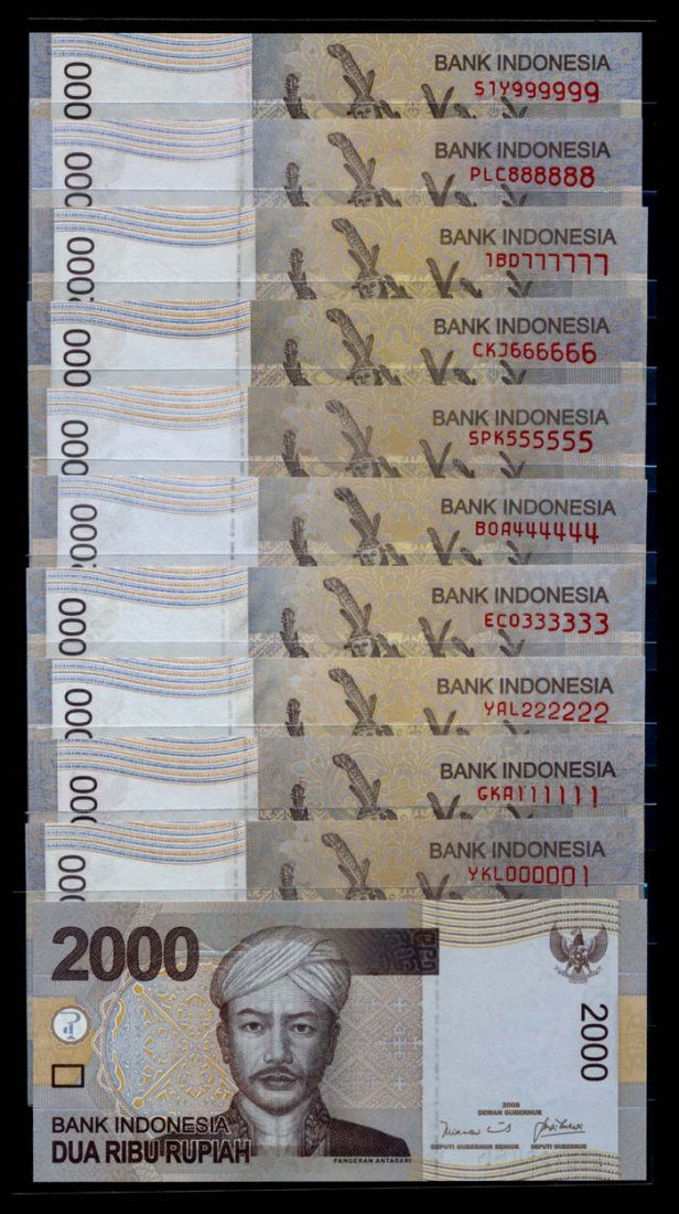 Indonesia 11x2000 Rupiah 2009 (1 of 1)