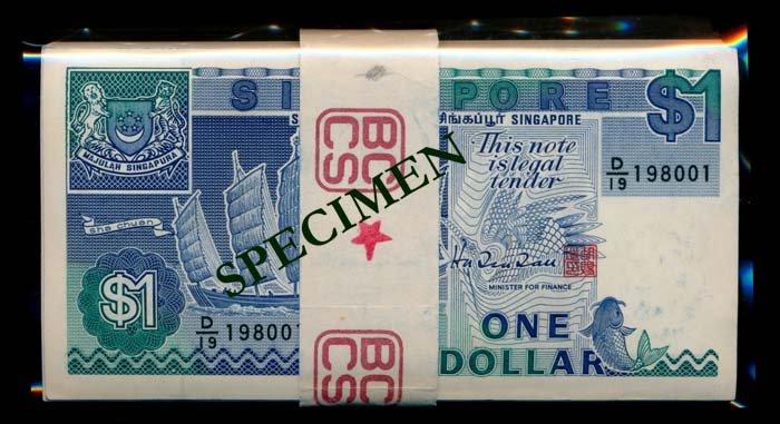 Singapore 98x$1 1987 ship HTT (1 of 1)