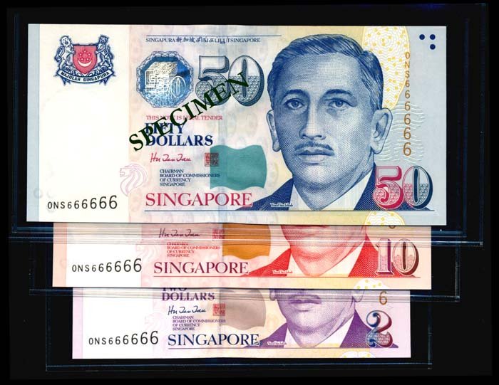 3 Singapore $2-$50 1999 HTT ONS 666666 (1 of 1)