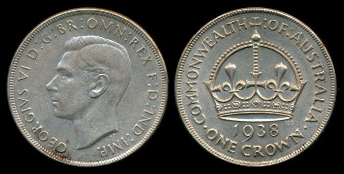 Australia KGVI Crown 1938 EF (1 of 1)