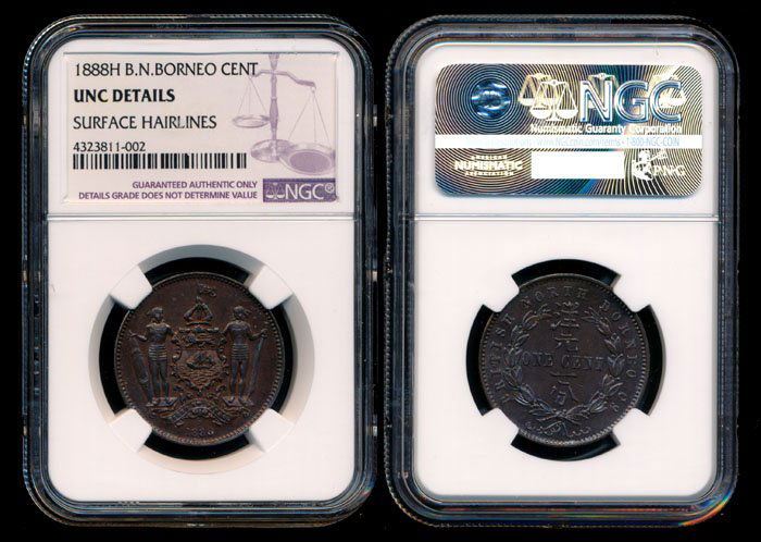 British North Borneo 1c 1888H NGC UNC (1 of 1)