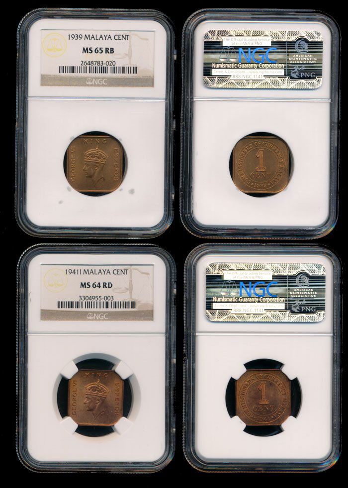Malaya KGVI 1c 1939 1941I NGC (1 of 1)