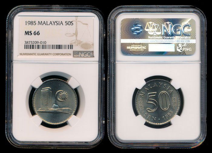 Malaysia 50 Sen 1985 NGC MS66 (1 of 1)