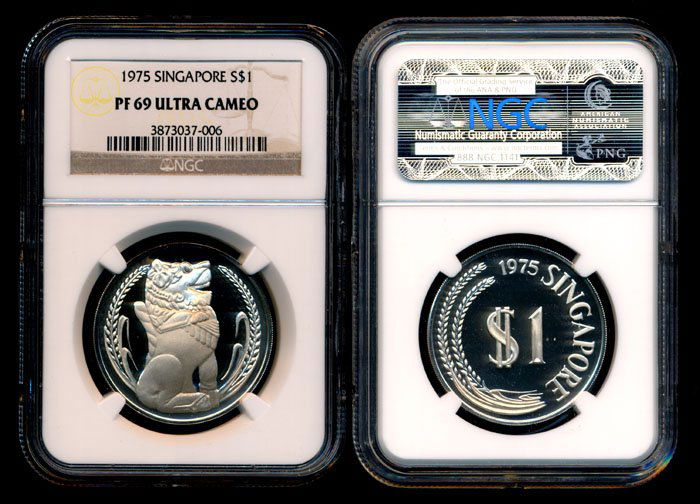 Singapore $1 1975 proof NGC PF69UC (1 of 1)