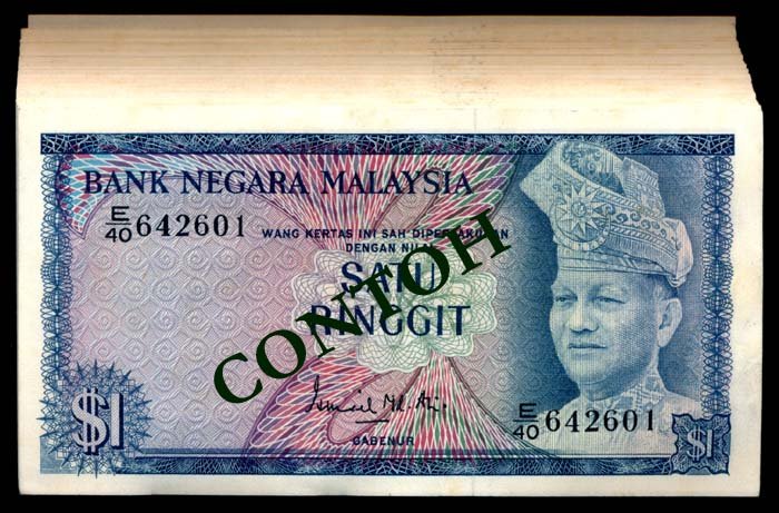 Malaysia 100x$1 1972-76 (1 of 1)
