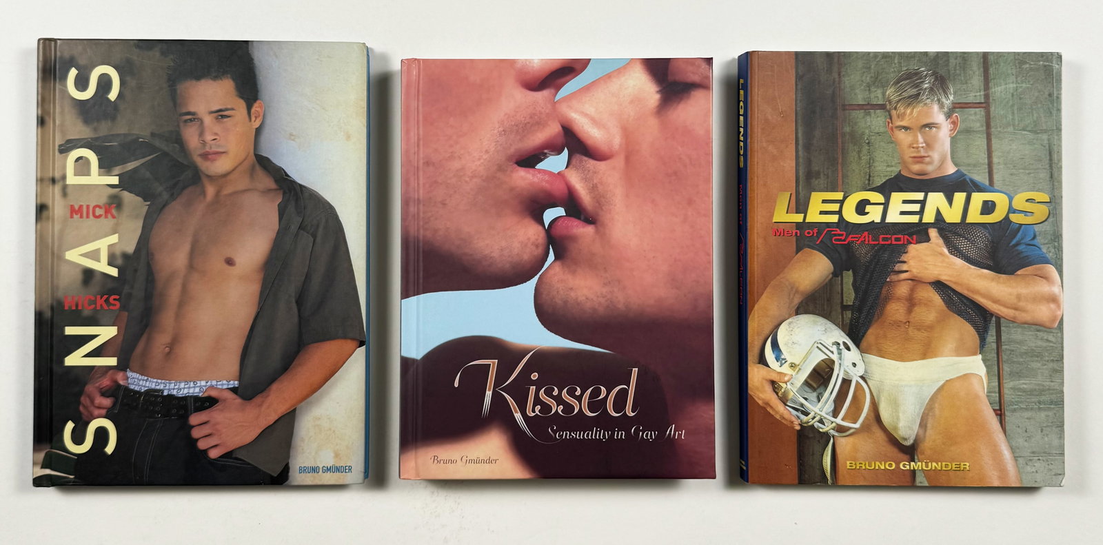 Snaps by Mick Hicks, Kissed Sensuality in Gay Art and Legend Men of Falcon Gay Interest Books: Snaps - Hicks is one of California's most demanded commercial male photographers. The young men that he places before his camera in "Snaps" captivate with their directness and pure sex appeal. He capt
