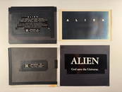 Alien 1979 John Carpenter Original Production Title Treatment Design Assets Transparencies