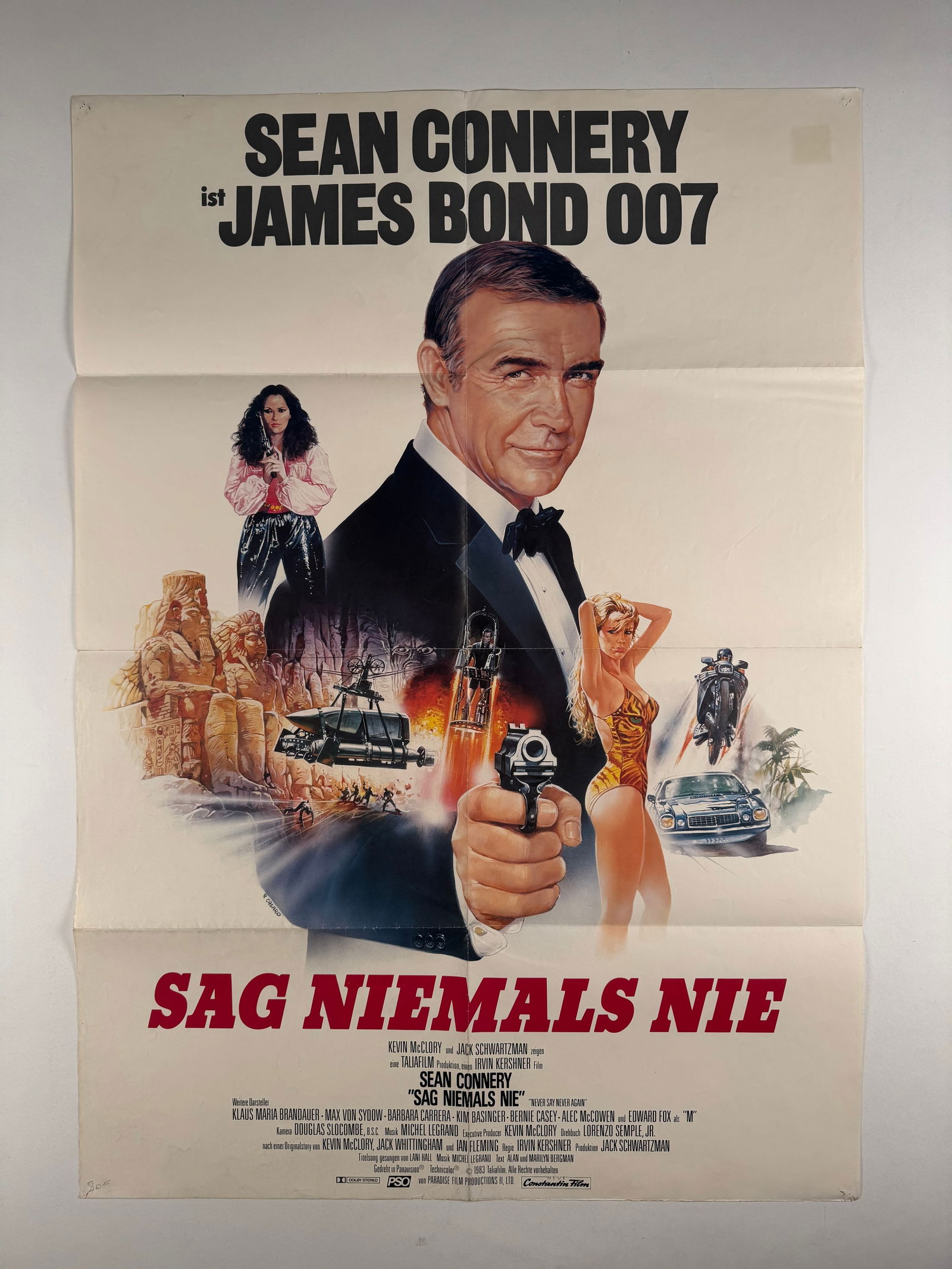 Never Say Never Again 1983 Folded German A1 Original Movie Poster 23x33 (1 of 7)