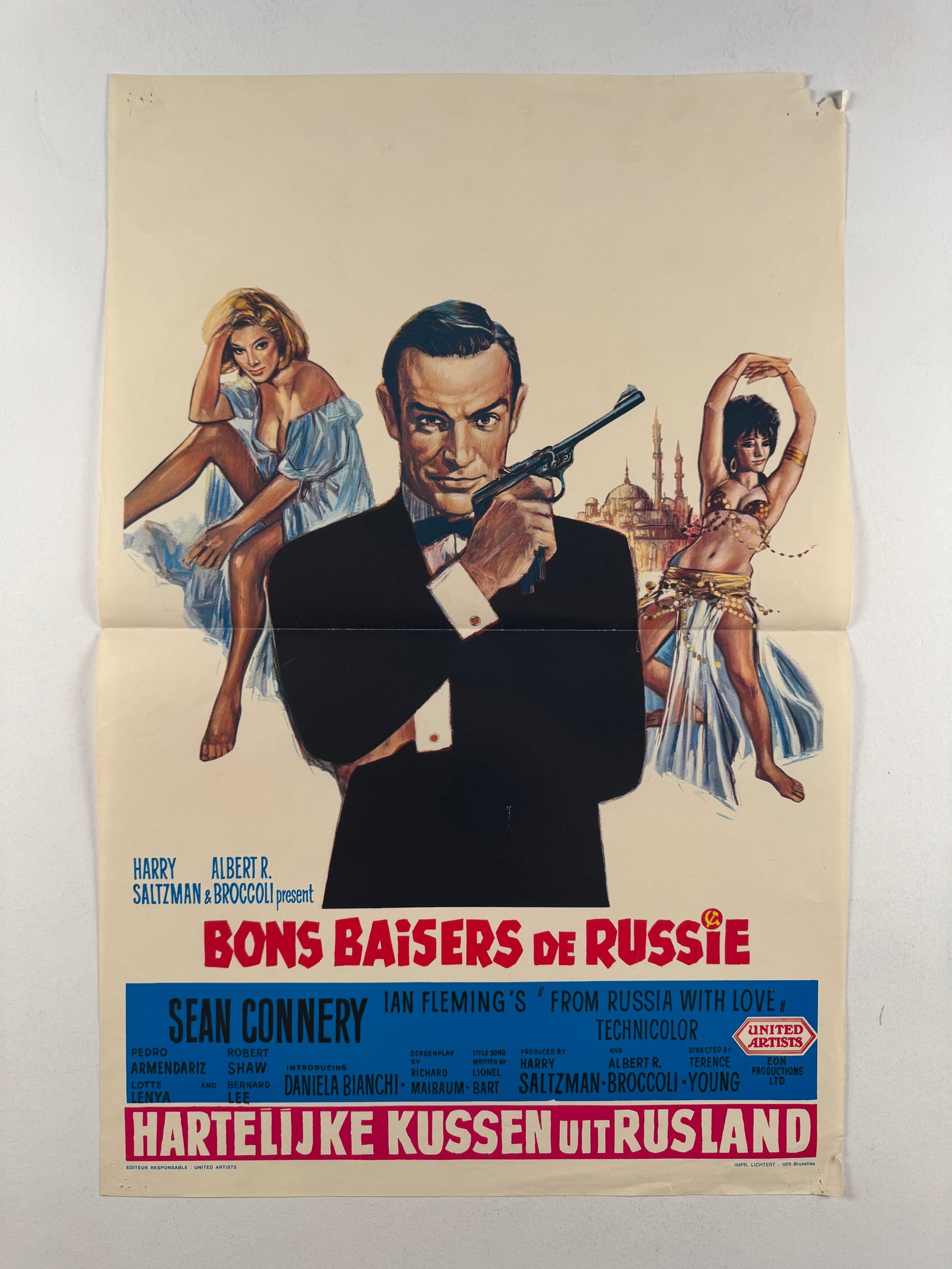 From Russia With Love 1963 Belgium Original RR1970s Movie Poster 14x22: From Russia with Love is a 1963 spy film and the second in the James Bond series produced by Eon Productions, as well as Sean Connery's second role as MI6 agent 007 James Bond. The picture was directe