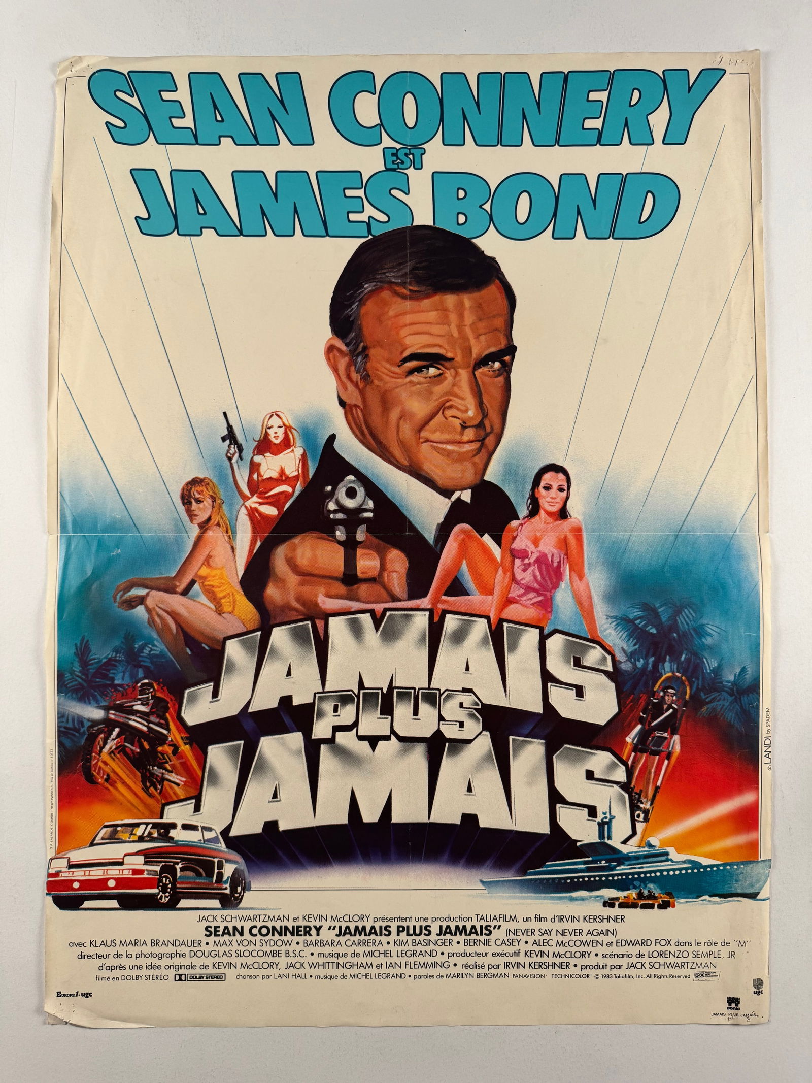 Never Say Never Again 1983 French Original Movie Poster 17x24 (1 of 6)