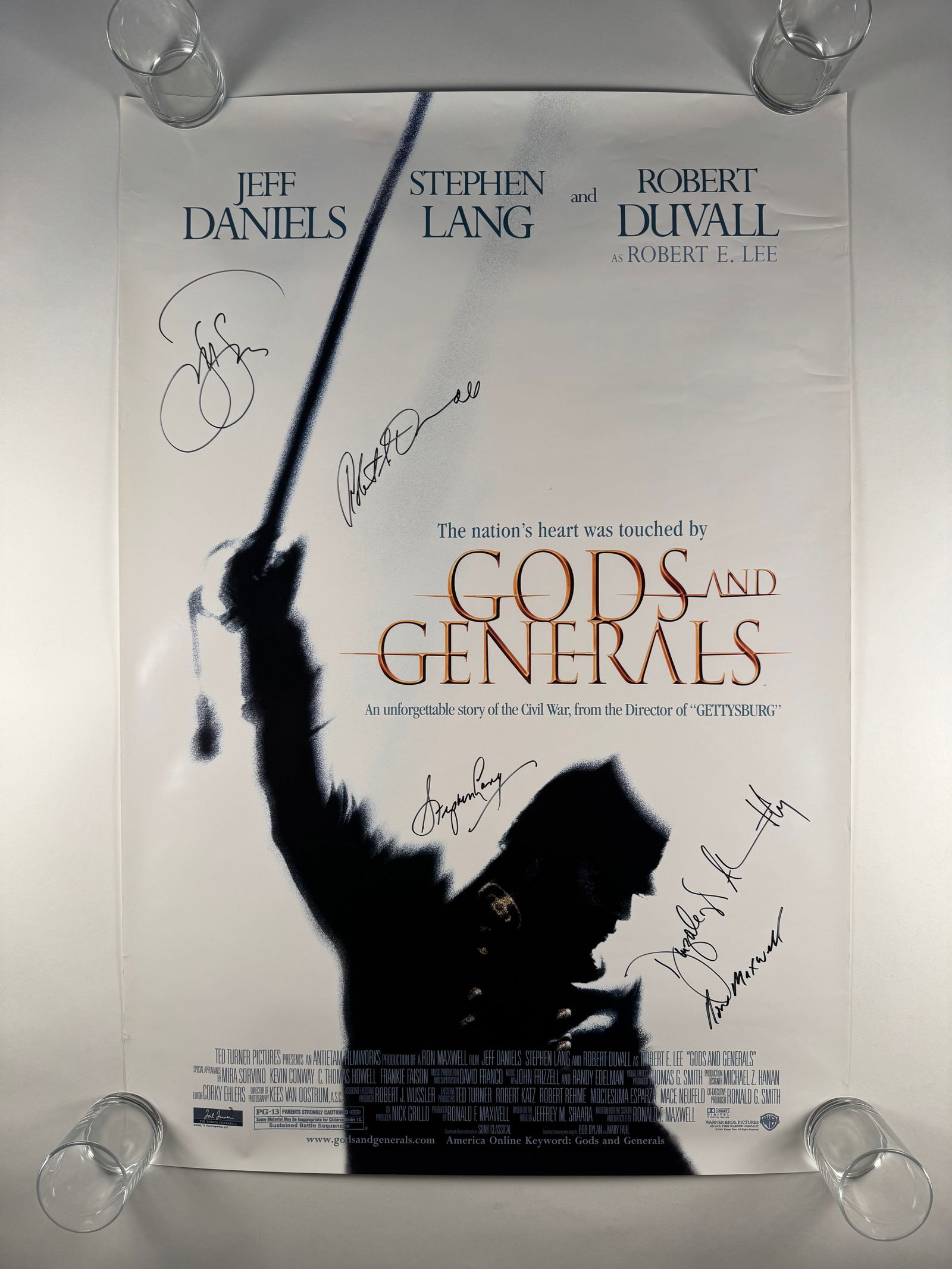 gods and generals signed poster 27x40 (1 of 9)