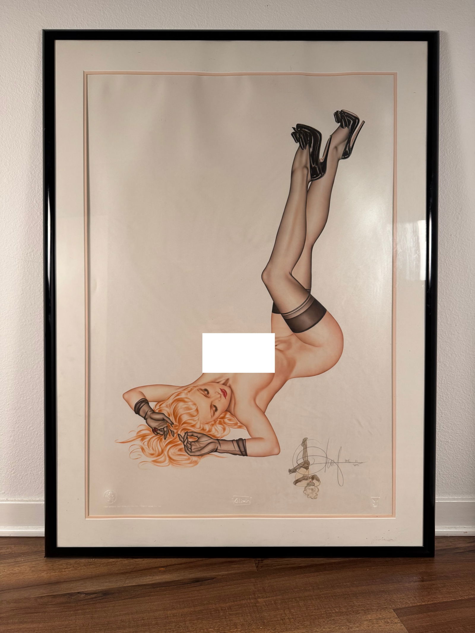 Limited Edition 34x45 Framed 1990 Lithograph "Silk Stockings" Signed by Olivia De Berardinis 11/25 (1 of 8)