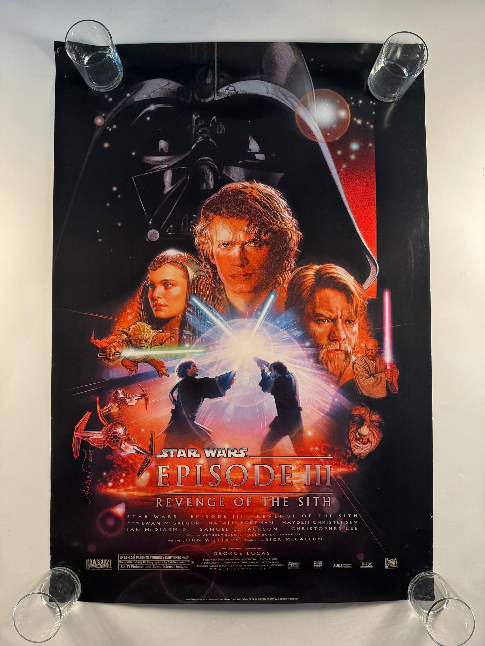 Star Wars Episode III – Revenge of the Sith 2005 One Sheet DSS Original Vintage Movie Poster (1 of 6)