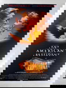 American President 1995 Original Double Sided DSS One Sheet 27x40 Movie Poster Douglas Bening (1 of 8)