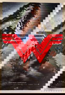 Batman vs Superman Original Double Sided DSS One Sheet 27x40 Movie Poster Zack Snyder Ben Affleck: Batman v Superman: Dawn of Justice is a 2016 American superhero film based on the DC Comics characters Batman and Superman. The film was directed by Zack Snyder, written by Chris Terrio and David S. G