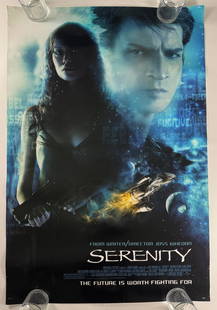 Serenity 2005 Original Double Sided DSS One Sheet 27x40 Movie Poster Josh Whedon: Serenity is a 2005 American space Western film written and directed by Joss Whedon in his feature directorial debut. The film is a continuation of Whedon's short-lived 2002 Fox television series Firef