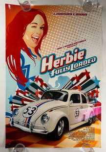 Herbie: Fully Loaded 2005 Original Double Sided DSS One Sheet 27x40 Movie Poster Lindsay Lohan: Herbie: Fully Loaded is a 2005 American sports comedy film directed by Angela Robinson from a screenplay by Thomas Lennon, Robert Ben Garant, and Smallville co-creators Alfred Gough and Miles Millar.