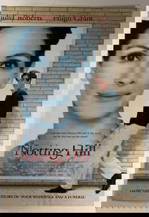 Notting Hill 1999 Original Double Sided DSS One Sheet 27x40 Movie Poster Julia Roberts: Notting Hill is a 1999 romantic comedy film directed by Roger Michell. The screenplay was written by Richard Curtis, and the film was produced by Duncan Kenworthy. It stars Julia Roberts and Hugh Gran
