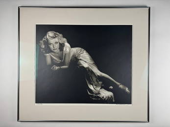 Anne Sheridan 24x20 Framed Portrait Signed and Numbered by George Hurrell 32x28