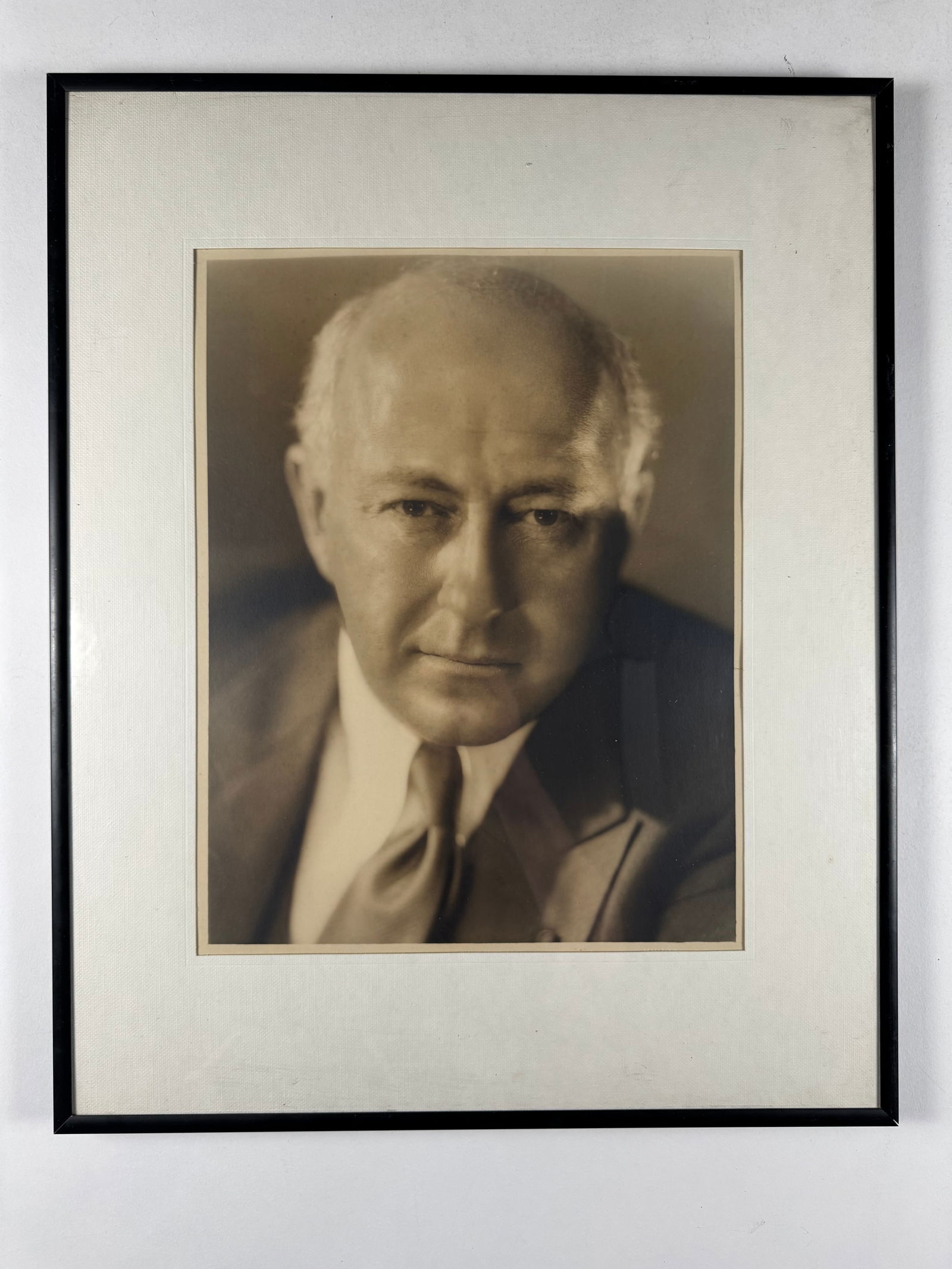 Cecil B DeMille 11x14 Framed Portrait by George Hurrell - Embossed: Cecil Blount DeMille (August 12, 1881 – January 21, 1959) was an American filmmaker and actor. Between 1914 and 1958, he made 70 features, both silent and sound films. He is acknowledged as a foundi