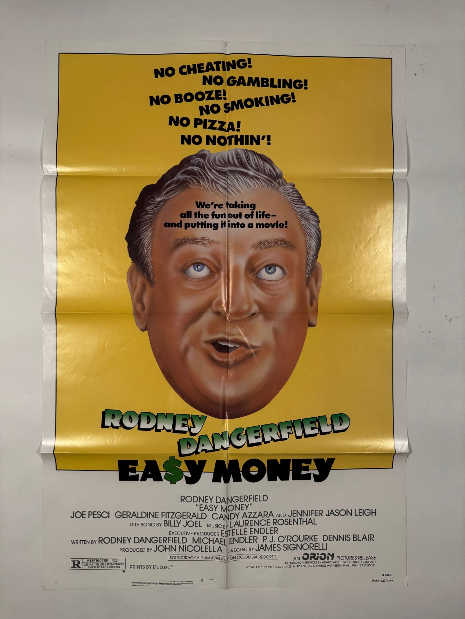 Easy Money 1983 Original One Sheet Movie Poster 27x41 Folded (1 of 5)