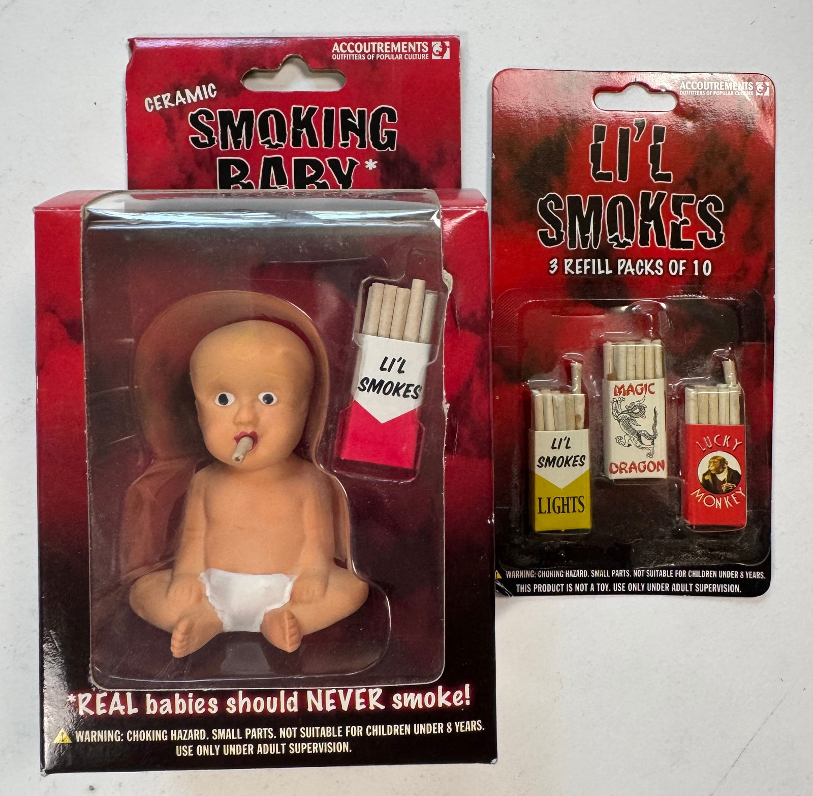 Ceramic Smoking Baby Cigarette Incense Burner Novelty Accoutrements 2003 (1 of 3)