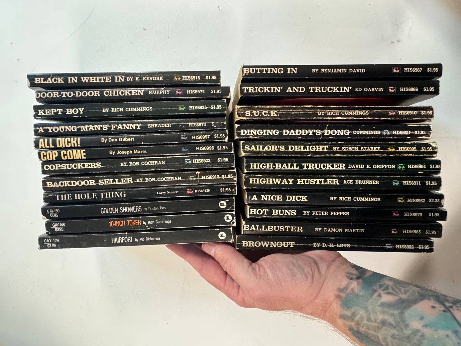 Lot of 23 Manhard HIS69 Gay Pulp Fiction Paperbook Books: 15 72 25 73 97 96 23 13 129 150 148 129 67 66 10 21 05 04 11 62 70 65 22