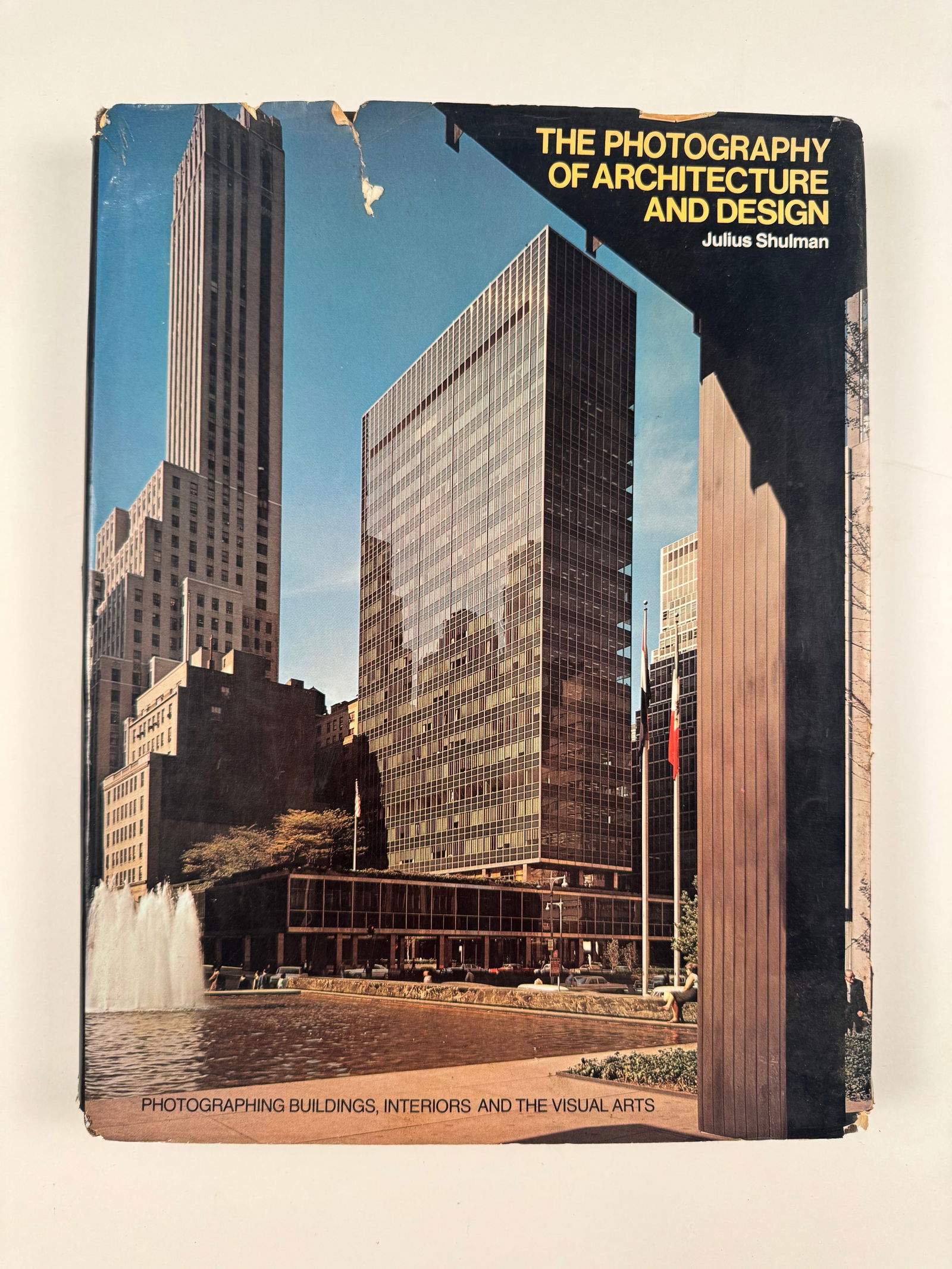 Photography of Architecture & Design by Julius Shulman (Signed): This book is a 1st printing, signed and inscribed copy of "The Photography of Architecture and Design" by Julius Shulman published in 1977 by the Whitney Library of Design, an imprint of Watson-Guptil
