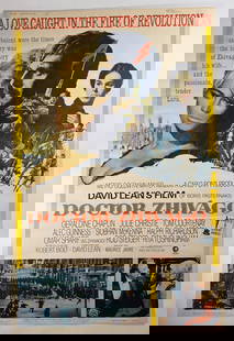 Doctor Zhivago 1965/1966 HUGE Original Movie Poster Academy Award Version 39"x60": Doctor Zhivago (/???v???o?/) is a 1965 epic historical romance film directed by David Lean with a screenplay by Robert Bolt, based on the 1957 novel by Boris Pasternak. The story is set in Russia duri