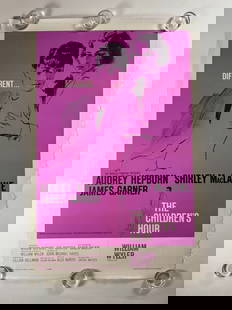 The Children's Hour 1962 Original Linen Backed Movie Poster Audrey Hepburn 27"x41": The Children's Hour (released as The Loudest Whisper in the United Kingdom, Australia, and New Zealand) is a 1961 American drama film produced and directed by William Wyler from a screenplay by John M