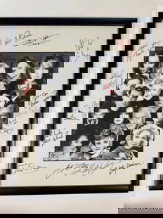 All About Eve 2003 Framed Original Cast Signed Collage Poster 21.5"x17.5": The all-star reading of “All About Eve,&rdquo; which was held March 30 2003 at the Ahmanson Music Center of L.A. County, raised a whopping $300,000 for The Actors’ Fund of America. Signed by Angel