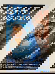 Original Broadway Theater Poster "Sight Unseen" Signed by Cast: Signed by Laura Linney, Anna Reader, Ben Shenkman. Note: We do not authenticate
