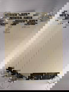 Lot of 3 The Brutalist Unfolded 16x24 Posters Vista Theater Los Angeles Brady Corbet: “The Brutalist&rdquo; was filmed in VistaVision, a high-resolution format known for its wide field of view and exceptional clarity, making it particularly suited for 70mm projections. A24 organized