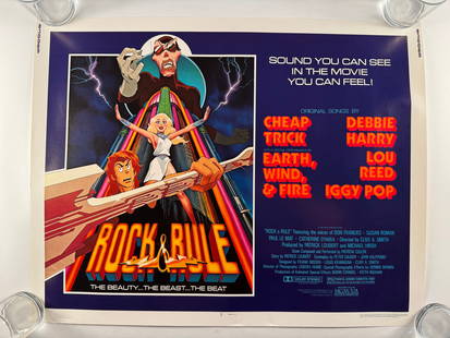 Rock and Rule 1983 Vintage Half Sheet Movie Poster Animated Cult Film 28x22: Rock & Rule (known as Ring of Power outside North America) is a 1983 Canadian adult animated musical science fantasy film featuring the voices of Don Francks, Greg Salata, and Susan Roman. It was prod